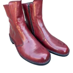 Bubetti 2078 Bordeau klassisk støvle med indvendig lynlås