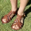 Bubetti 3456 Cognac Patina  rem sandal med flet