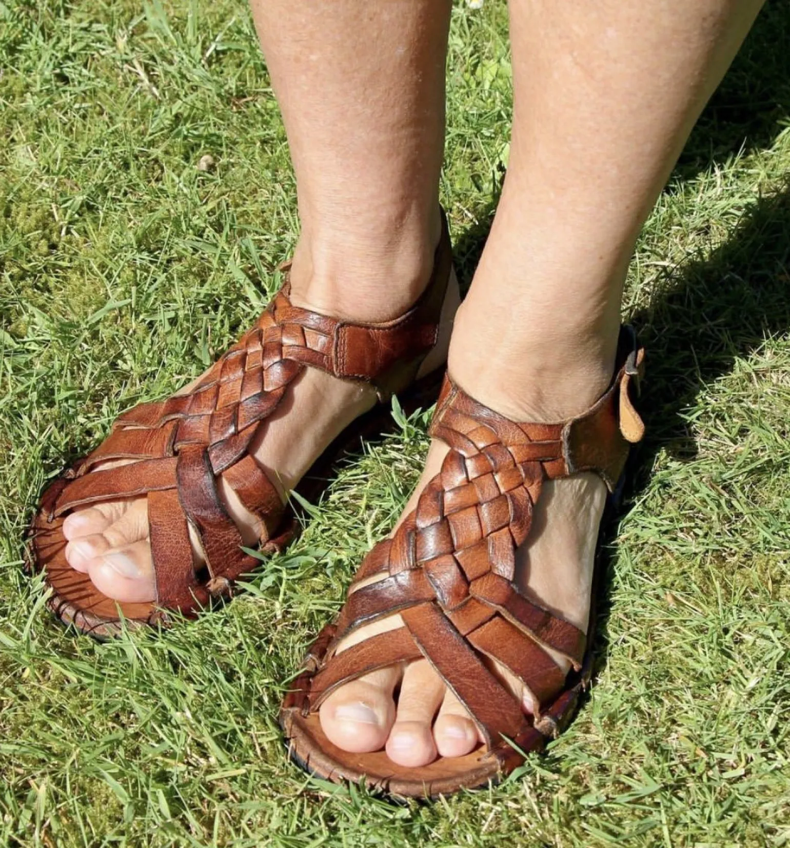 Bubetti 3456 Cognac Patina rem sandal med flet