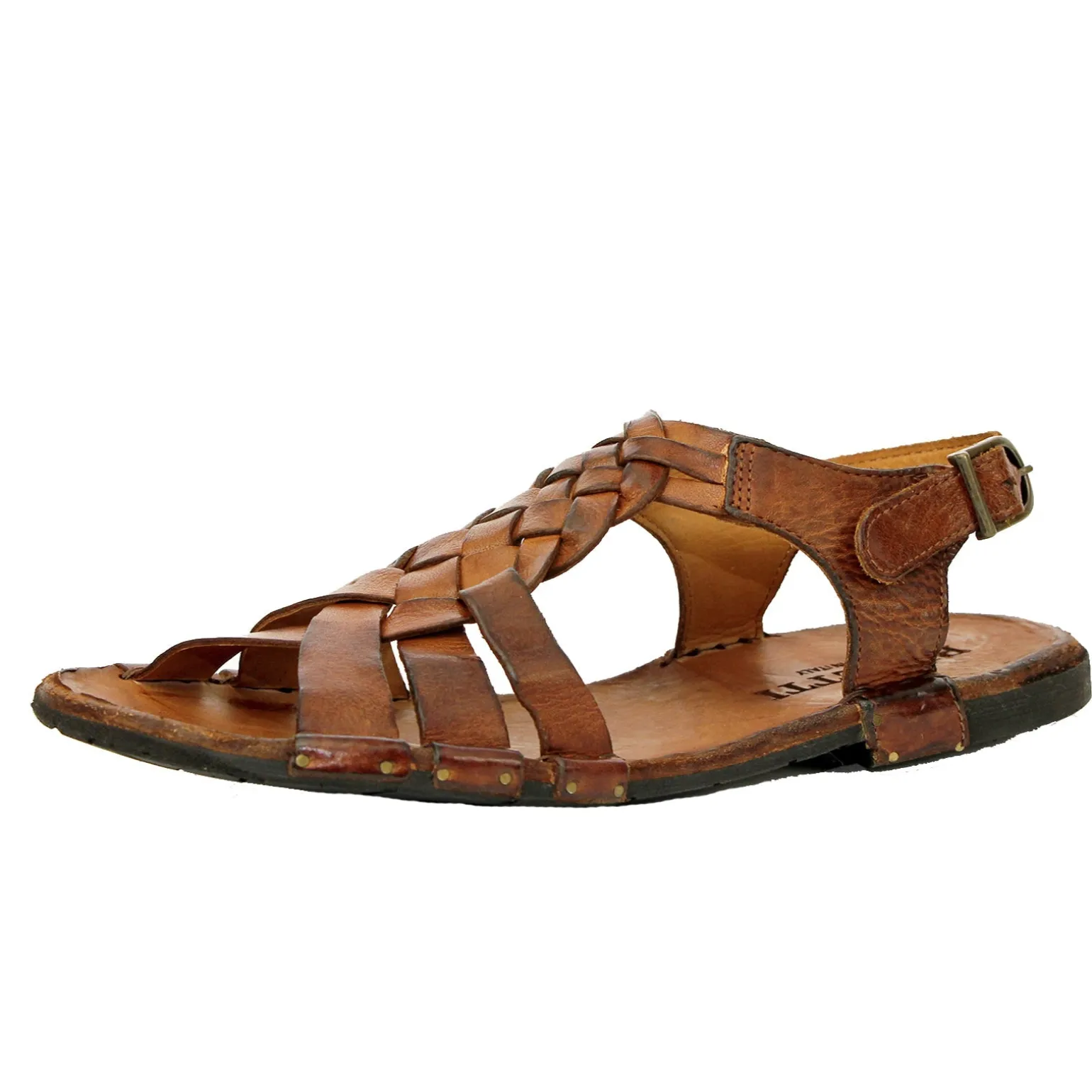 Bubetti 3456 Cognac Patina rem sandal med flet