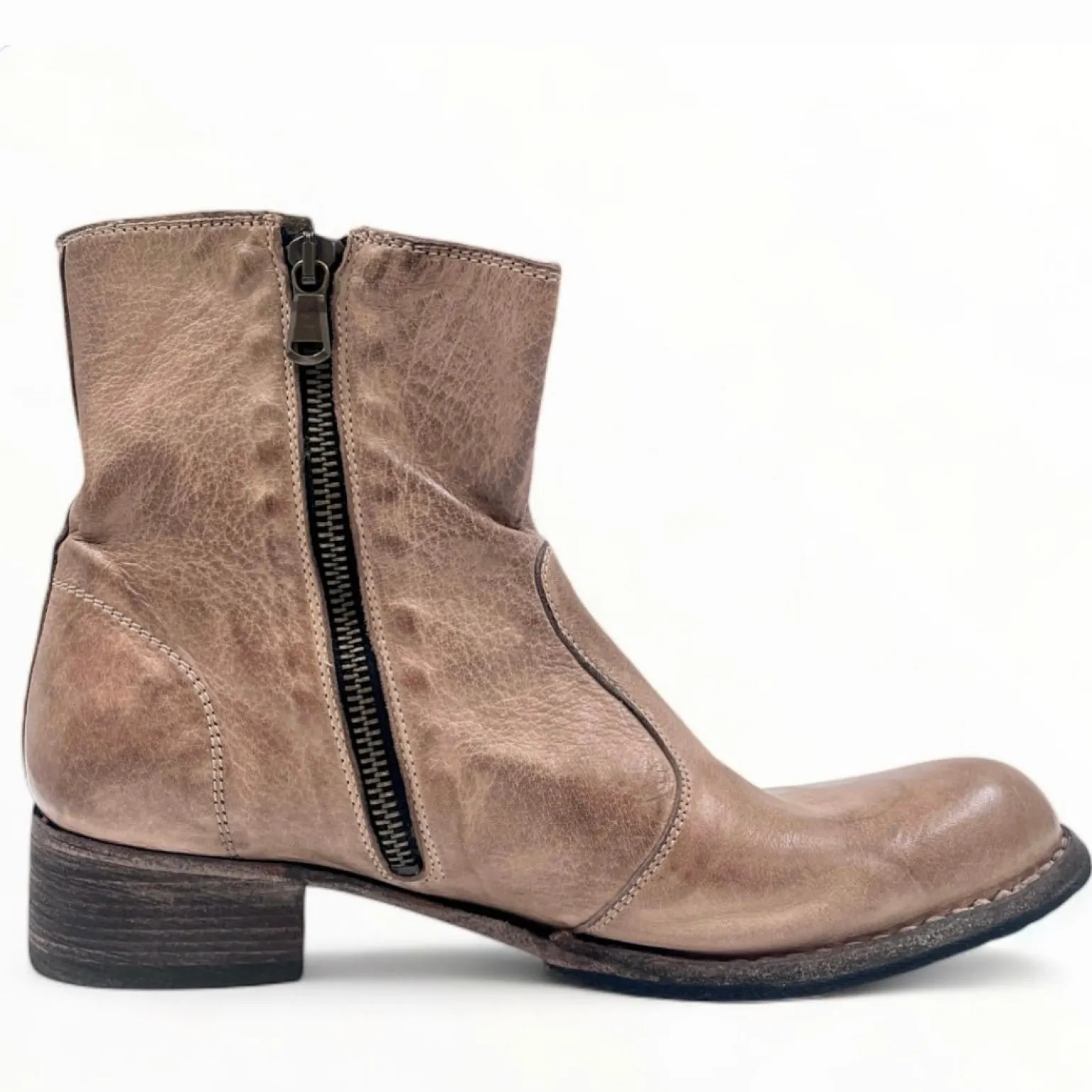 Bubetti 9645 Lux.556 taupe støvle med indvendig lynlås