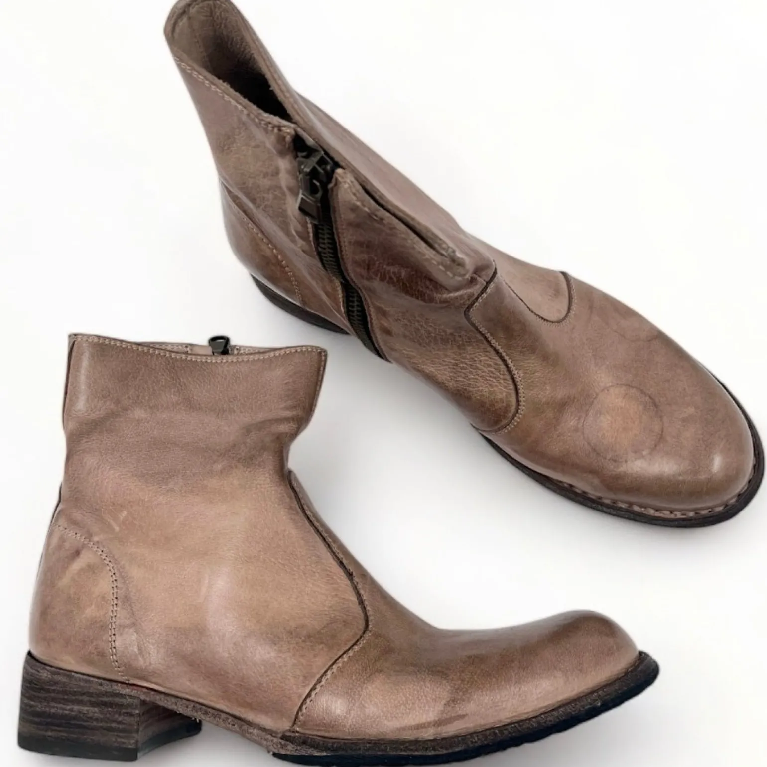 Bubetti 9645 Lux.556 taupe støvle med indvendig lynlås