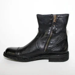 Bubetti 6682 Sort damestøvle med dobbelt lynlås