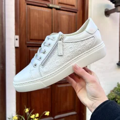 DLSport 5601 hvid Sneaker-lynlås-snøre