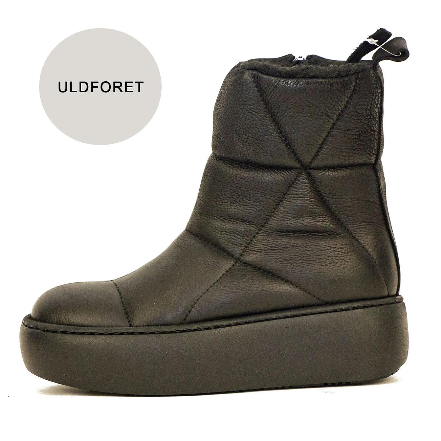 Lofina 3060 sort Padded stv.med uldfoer