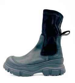 Lofina 6328 Støvle med stretchskaft Sort