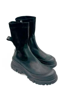 Lofina 6328 Støvle med stretchskaft Sort