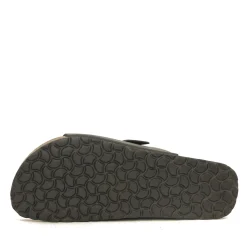 Skvulp 3005.S57 Sort Herresandal i Olieret Skind